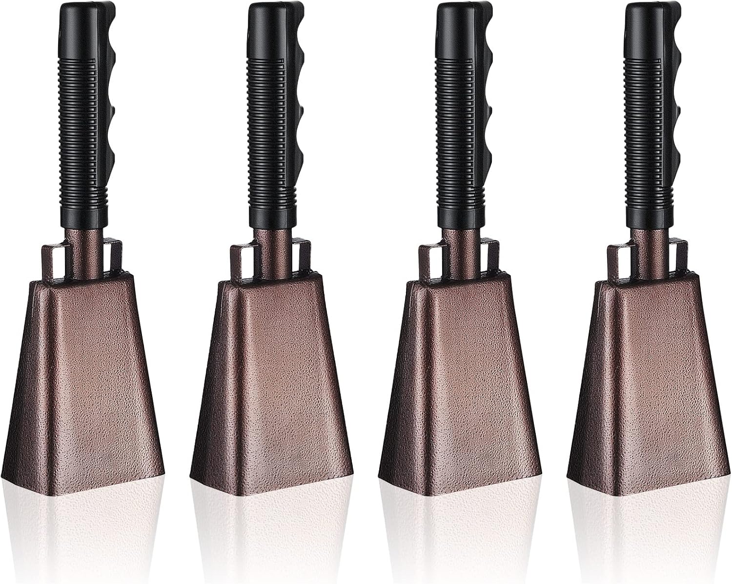 4 Pcs 9 Inch Cow Bells Noise Makers Steel Cowbell with