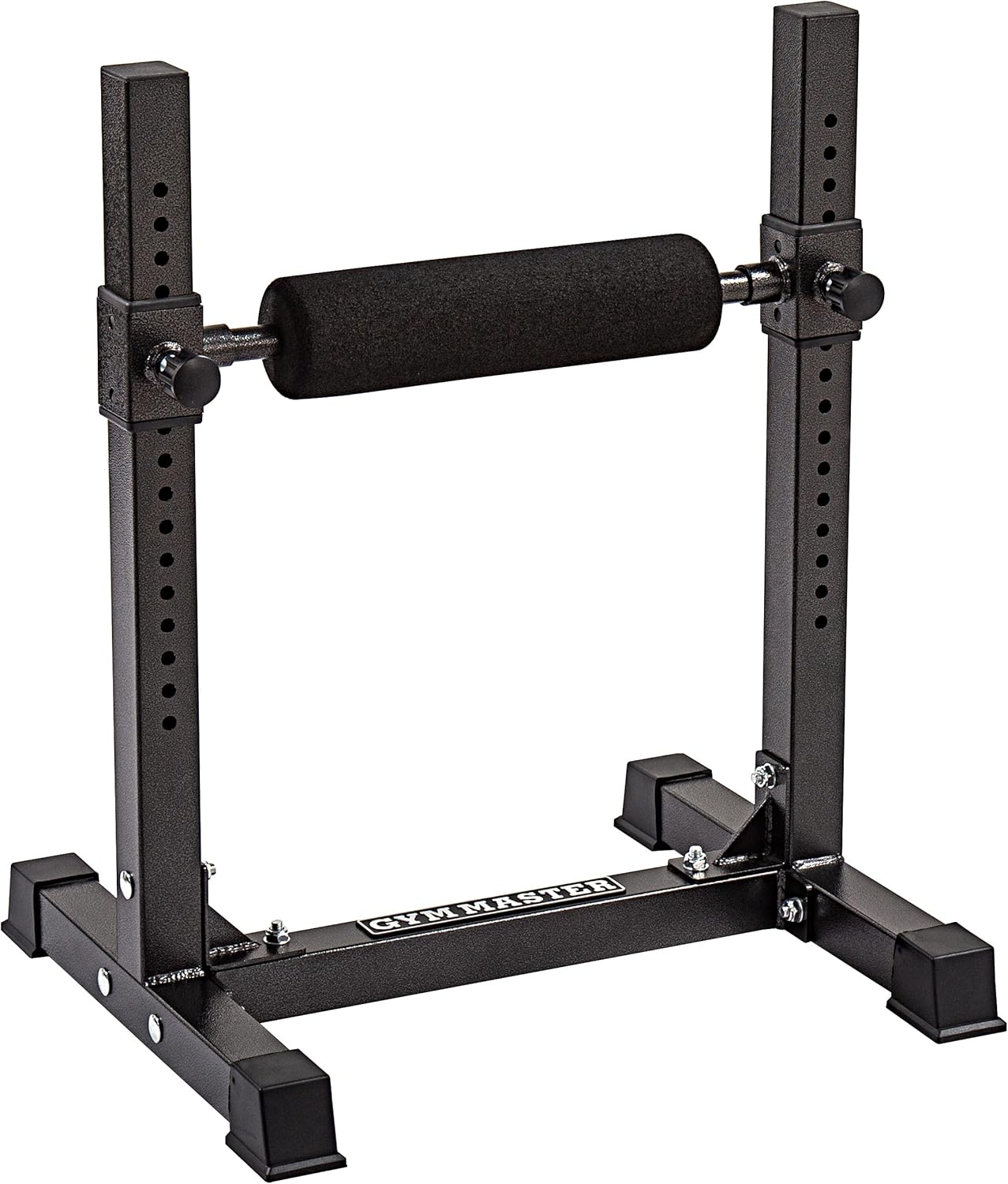 GYM MASTER Adjustable Single Leg Squat Roller Stand with Foam Foot Rest