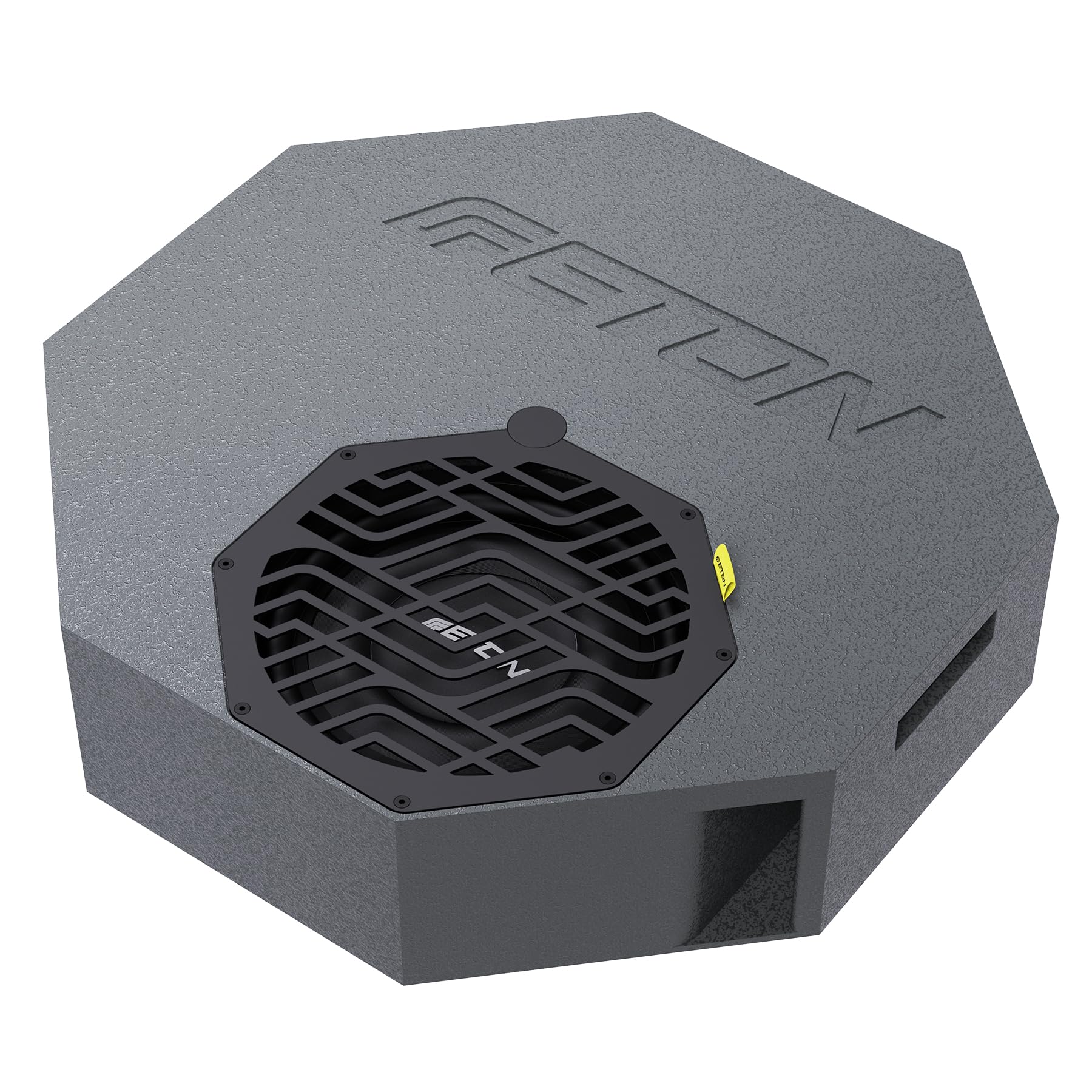 ETON Res 10 AR – Flacher Aktiv-Subwoofer für Reserverad-Mulde, aktive Bassreflex Bassbox mit potentem 25 cm / 10“ Woofer, Gehäuse nur 14,8 cm hoch, 540 Watt RMS Verstärkerleistung