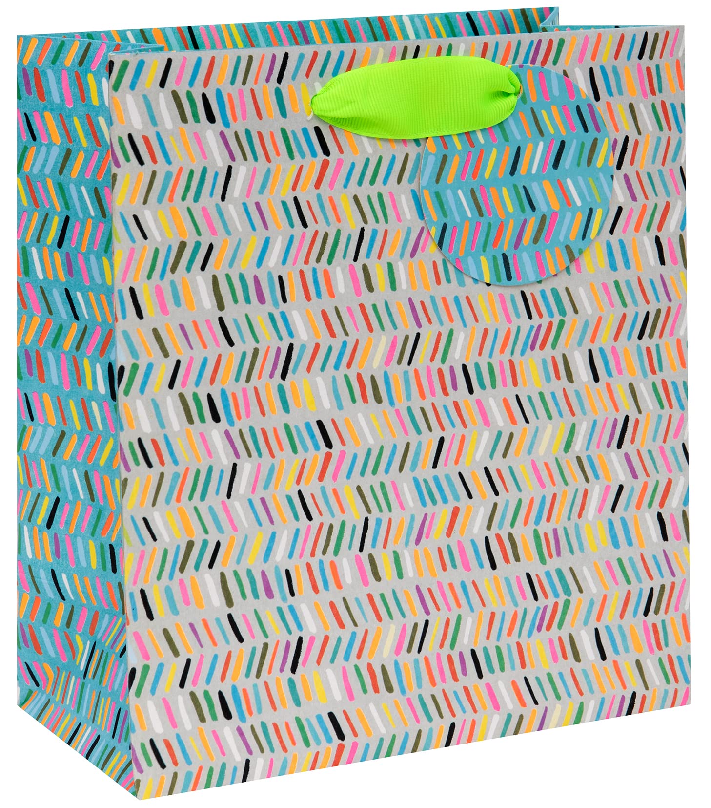 Glick Luxury Medium Gift Bag, Happy Birthday Blue Pattern Medium for Him, Blue