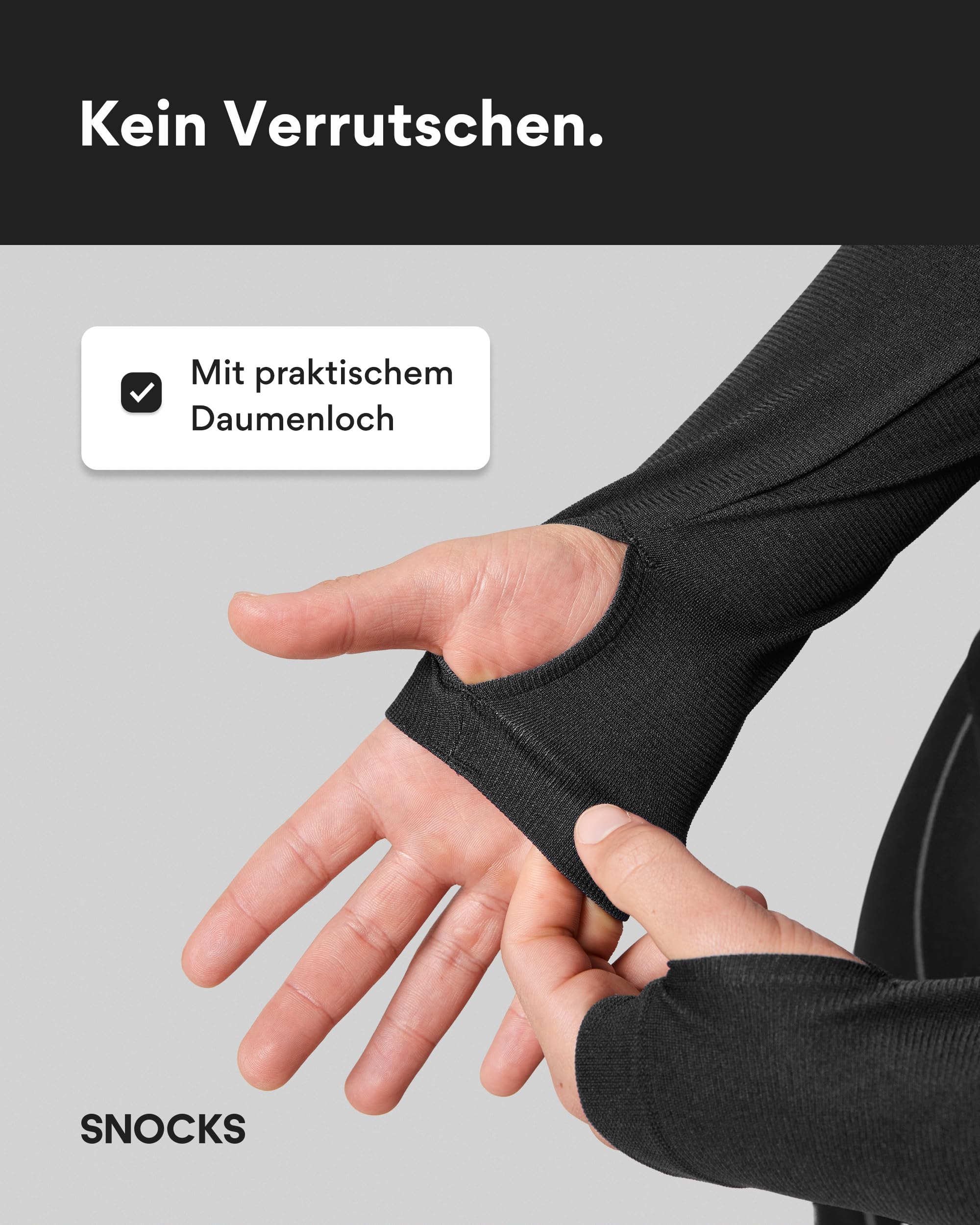 Snocks Thermounterwäsche Herren - extra warm, enganliegend, schnelltrocknend & atmungsaktiv - Gr. S-3XL - Skiunterwäsche, Funktionsunterwäsche