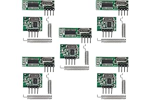 5-Piece 433MHz Transmitter and Receiver Kit for DIY Projects with Arduino