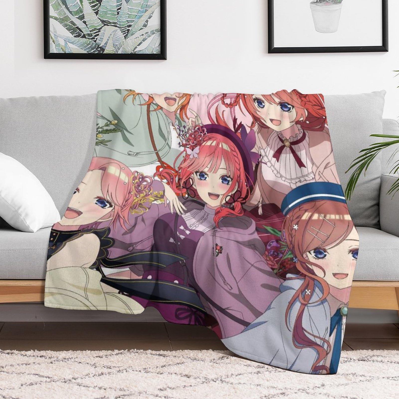 Amazon｜五等分の花嫁 ブランケット アニメ シングル 洗える 毛布
