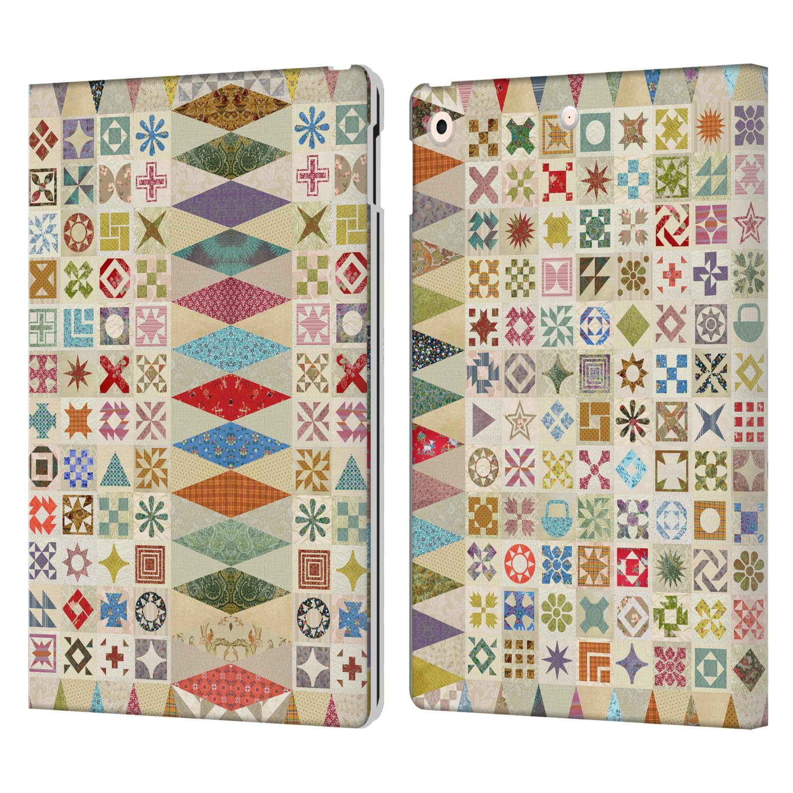 Head Case Designs Officially Licensed Rachel Caldwell Jane Patterns Leather Wallet Case Compatible with Apple iPad 10.2 2019/2020/2021