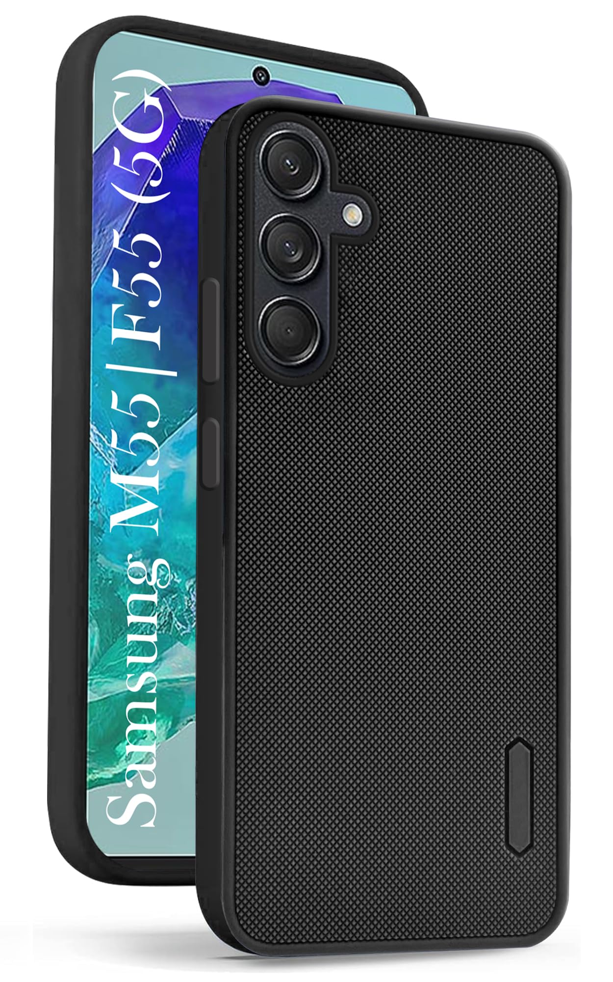 Jkobi Back Cover Case for Samsung Galaxy M55 5G | F55 5G | M55s 5G (Textured Grip Design | Camera Protection | Slim and Light Weight | Soft Touch and Feel | Black) (B0D3552111) Amazon Price History, Amazon Price Tracker