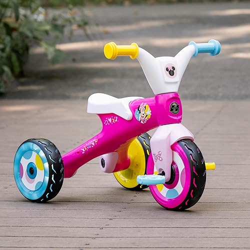 Miniatura 5 de Disney - Triciclo eléctrico de Minnie para niñas, rosa, por Huffy, M