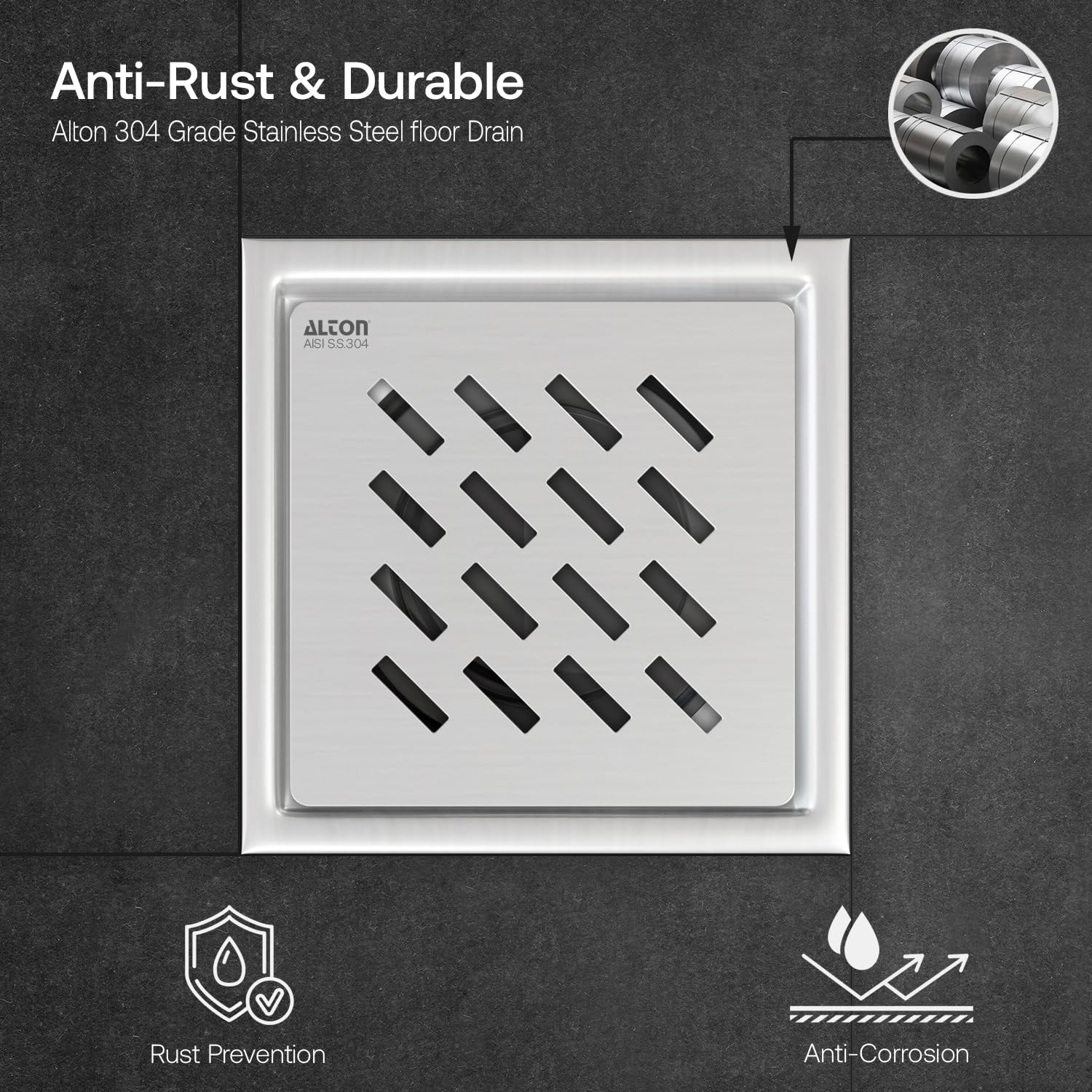 Alton SS-304 Bathroom Grating - Pest Control -6