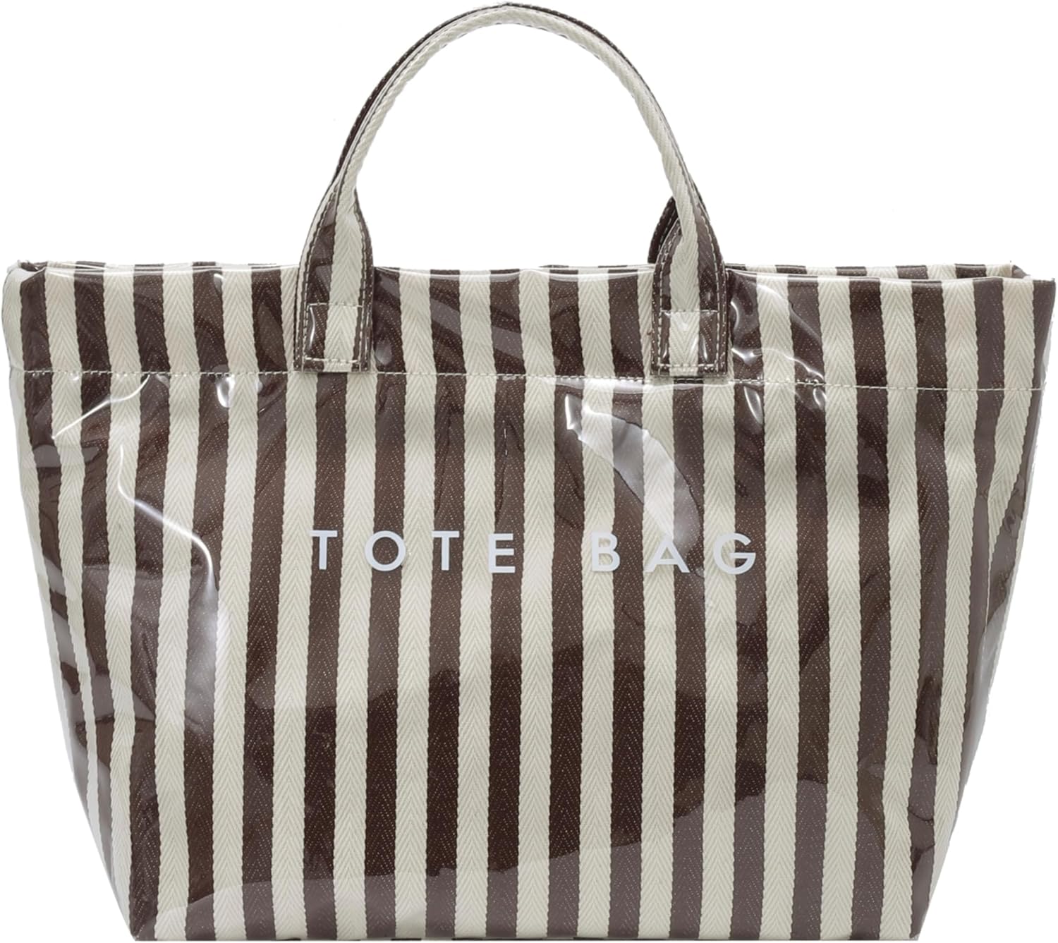 PVC Tote Bag for Women Large Plastic Clear Waterproof Bags Purses Handbags for Work Beach Birthday Gift