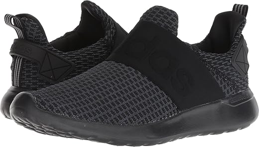 adidas mens Lite Racer Adapt Running Shoe, Black/Core Black/Grey, 9.5 US