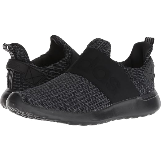 adidas Men's LITE Racer Adapt Running Shoe, Black/Grey/Scarlet, 12