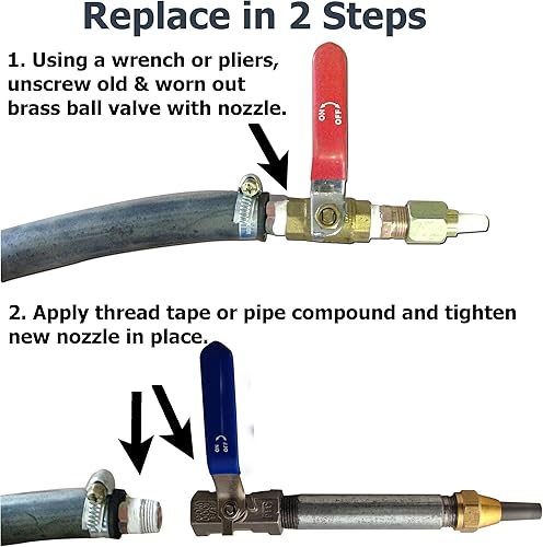 Miniatura 7 de SandBlaster Boquilla Pistola con soporte válvula  Punta larga duración Acero