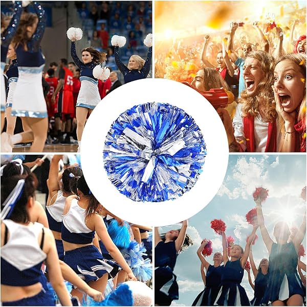 チアリーダー ポンポン - チーム チア ポンポン 2 個 |愛らしいチアリーダーのポンポン、子供と大人のための手の花、ボールダンスの仮装、スポーツのチームワー ク - 2