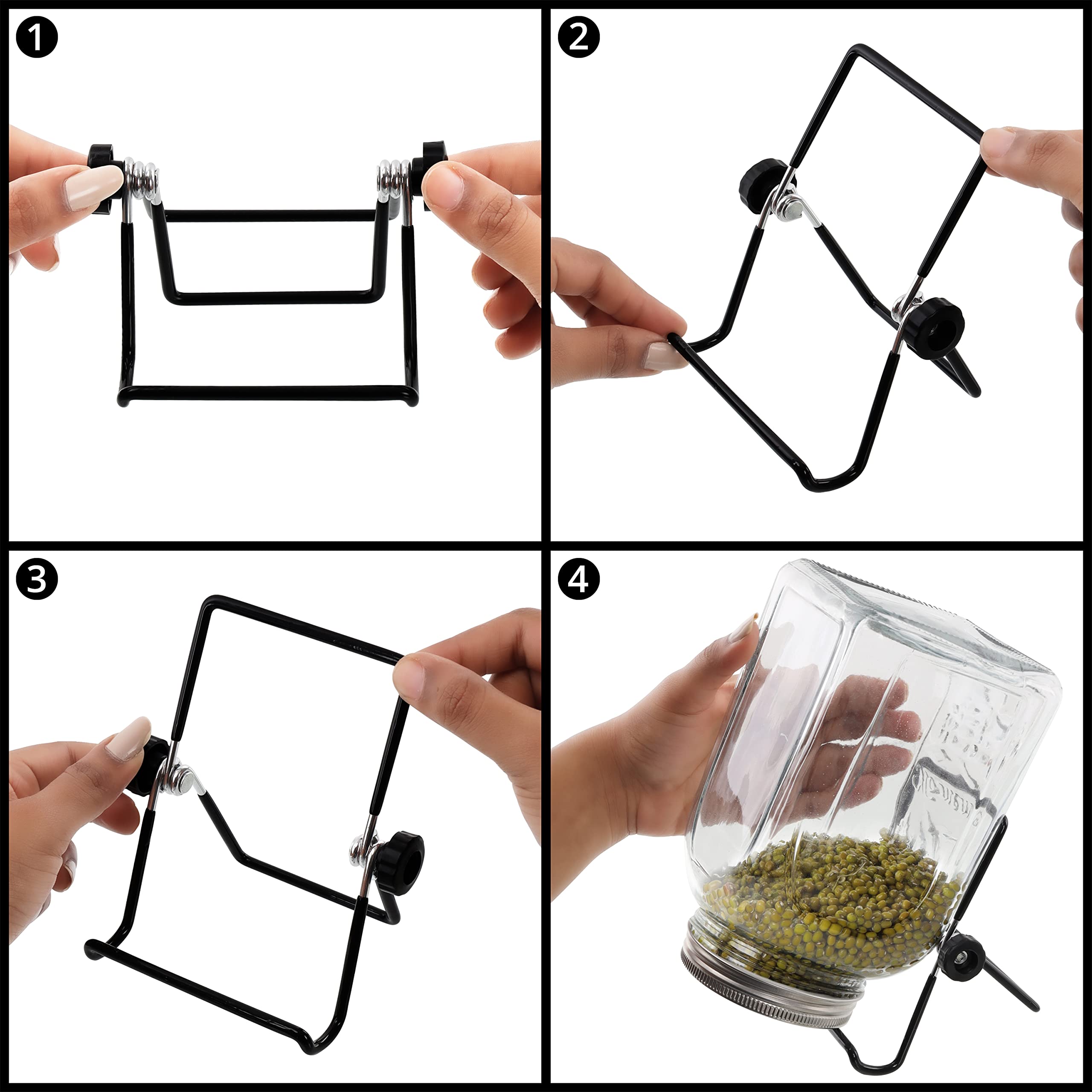 Serra Per Semenzaio Kit Germinazione Semi - 3 Ciotole Con Coperchio, 10 Carte Germinale, Per Erba Di Grano E Altri Plateau Per Semina - 5