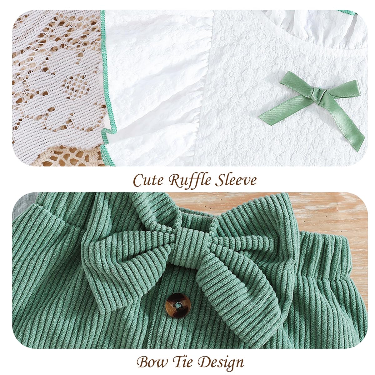 Ensemble Bébé Fille Été Sans Manches à Volants Tops + Bouton Mini-Jupe à Nœud Papillon 2 Pièces Ensemble Élégant Vêtement Tenues