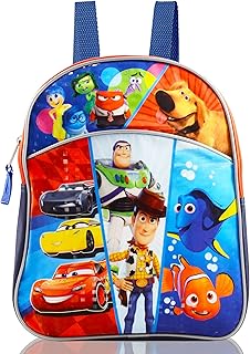 Disney Pixar Mini Backpack for Boys Girls Toddlers Kids ~ Premium 11" Backpack Bundle Featuring Toy Story, Disney Cars, Finding Nemo, Inside Out, and UP (Disney School Supplies)