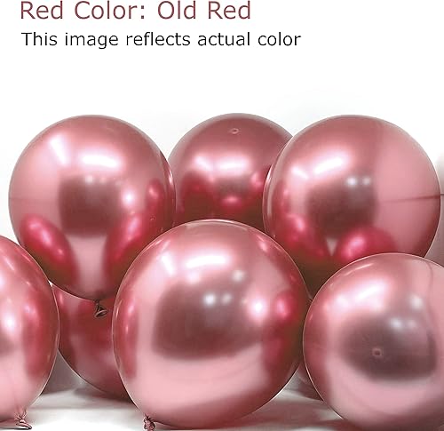 Miniatura 5 de Allgala 12 pulgadas 50 unidades 0.10 oz látex pesado metal cromo globos - azul -BL52086