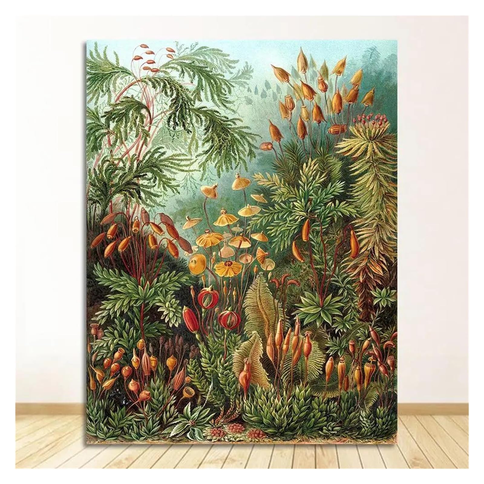 Arte de pared botánico tropical impreso en lienzo premium de estilo vintage de 30x40