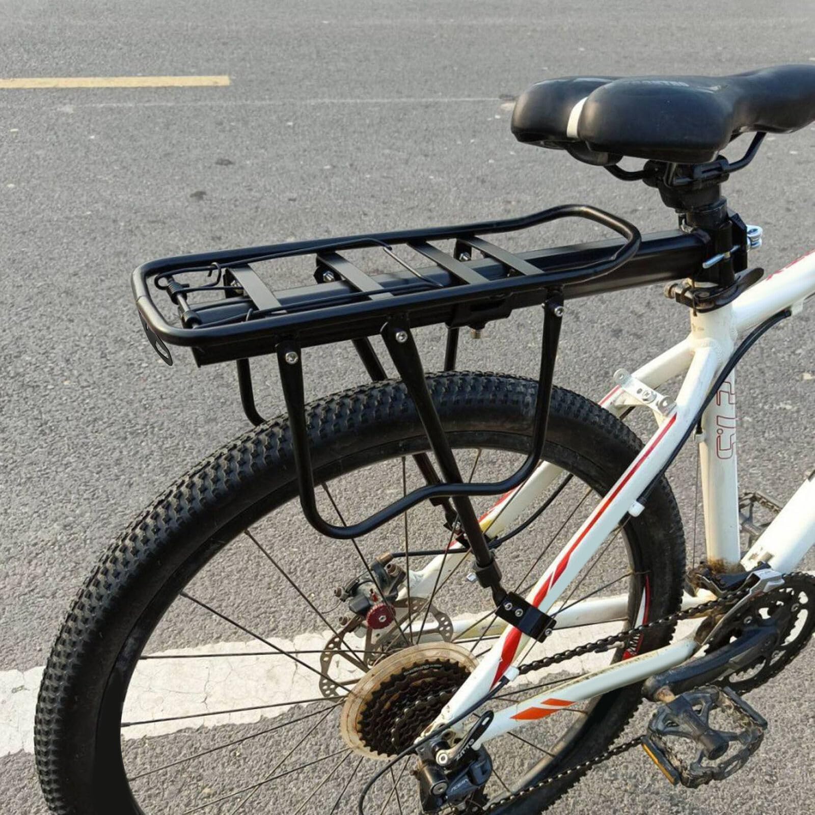 Youyijia Fahrrad Gepäckträger Heckträger Träger Sattelstütze - Innovatives Design für 24-29 Zoll Fahrräder - Maximale Zuladung 20 Kilogramm