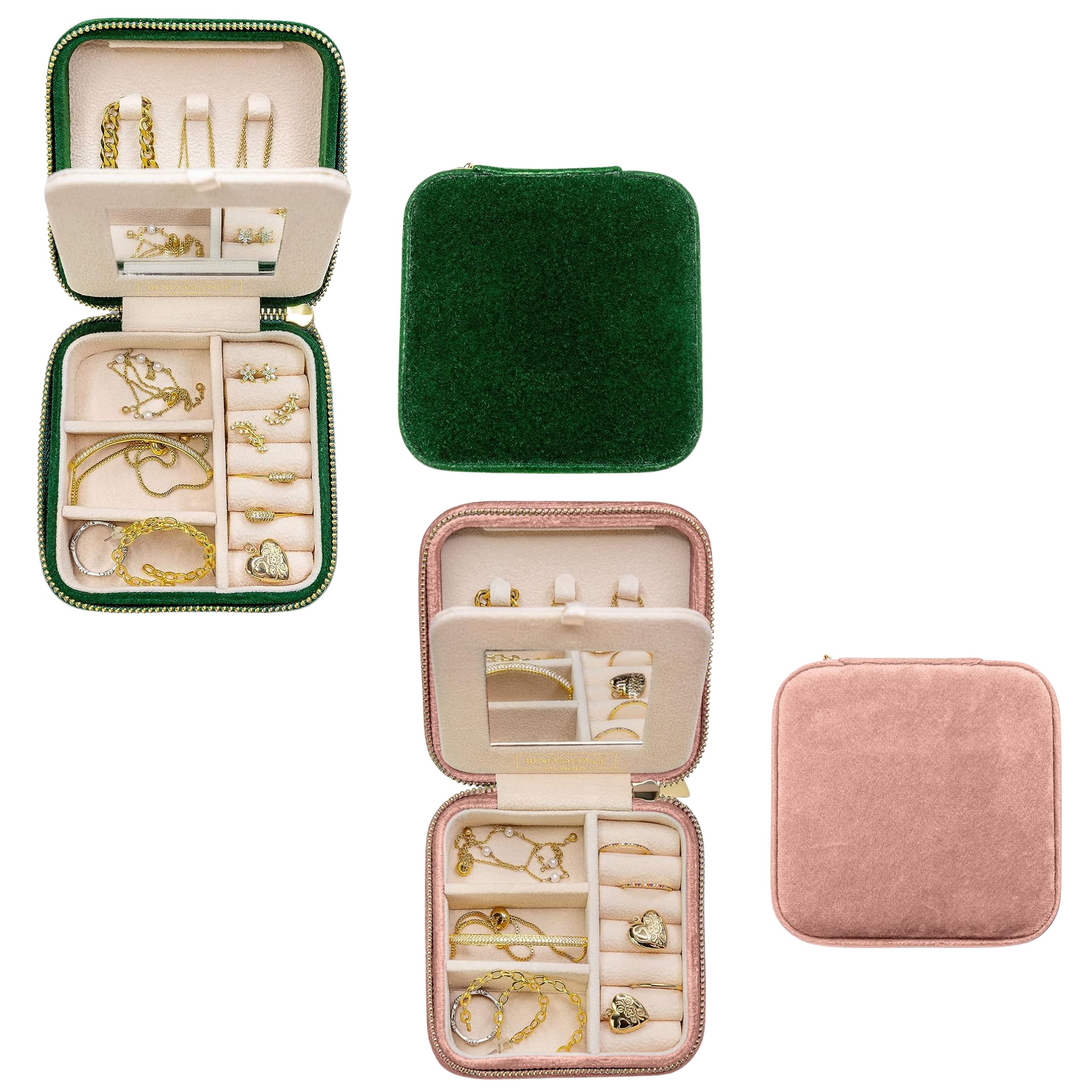Amazon.com: Benevolence LA Emerald and Dusty Pink Plush Velvet