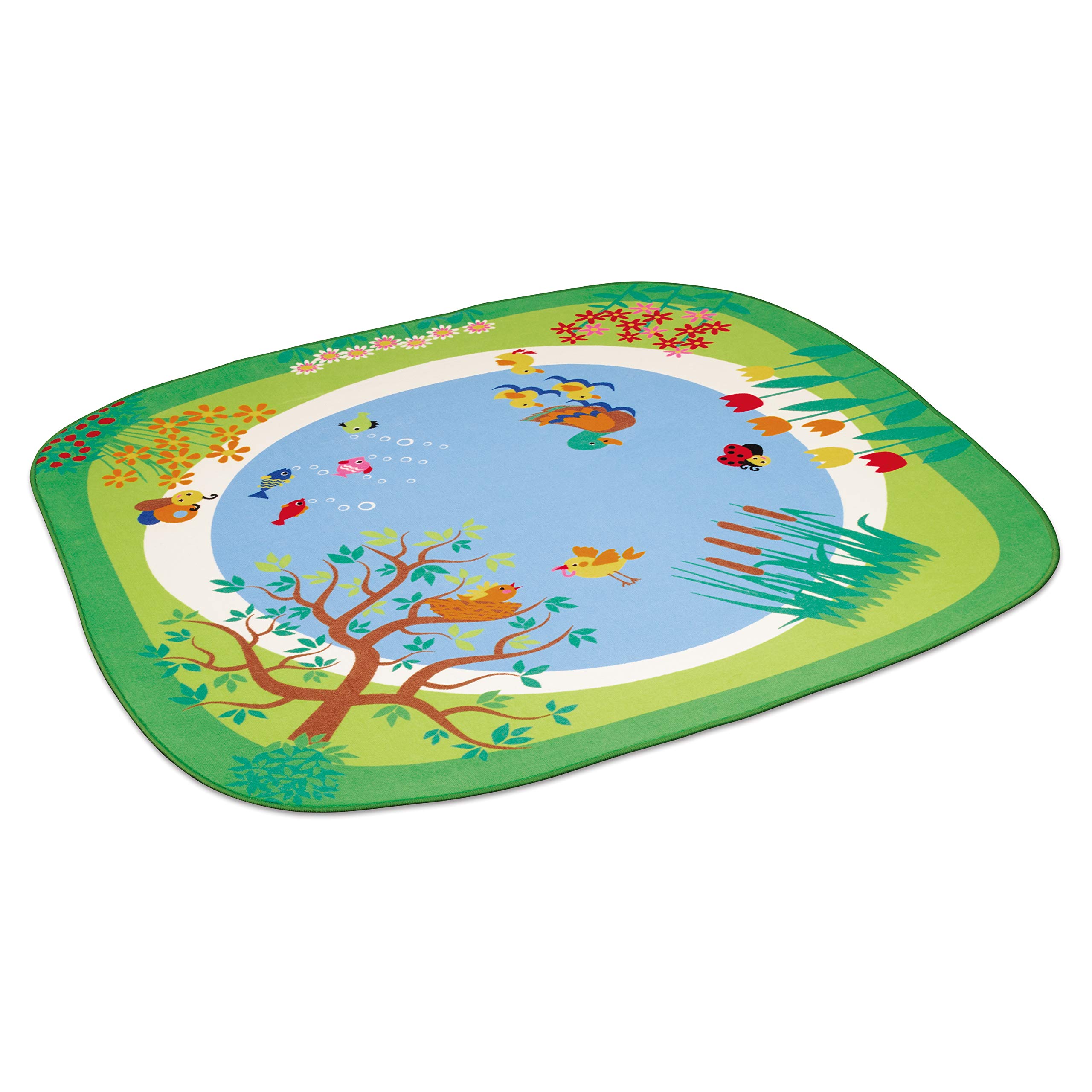 Erzi 51174 Teppich Teich, geeignet für Gruppenräume und Kinderzimmer