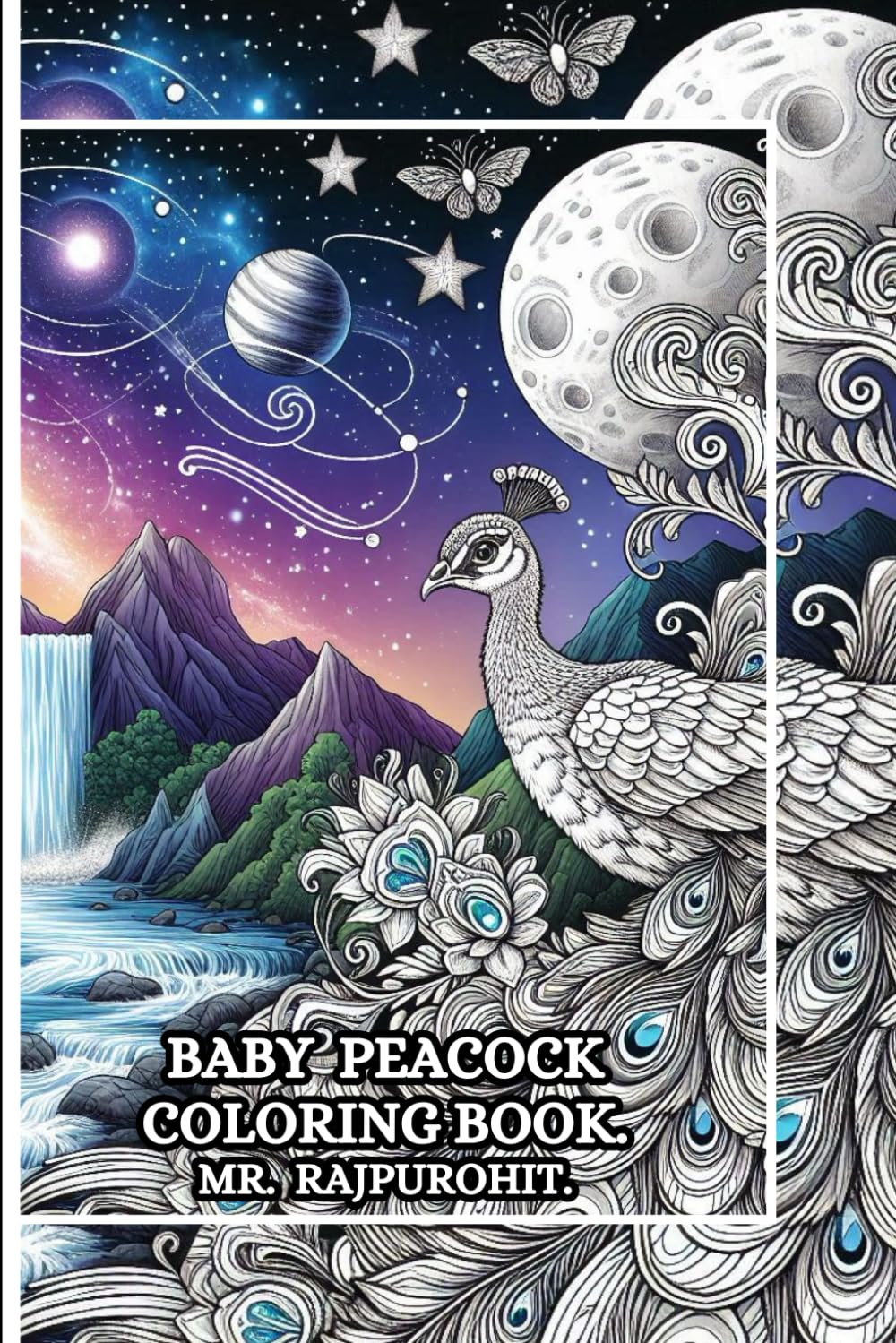 BABY PEACOCK COLORING BOOK.