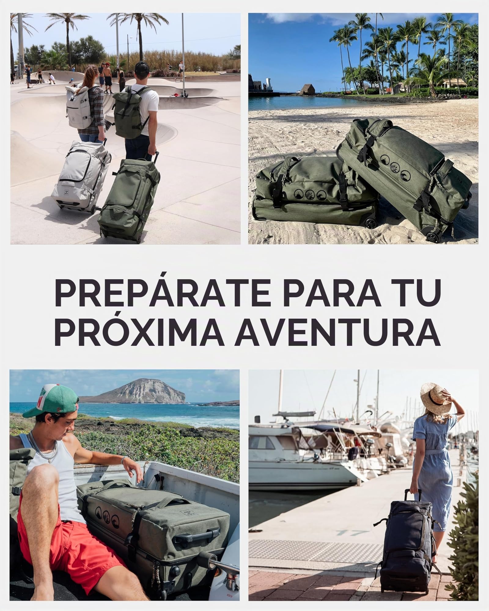 Gran Bolsa de Viaje con 2 Rollos de Kane Trolley Maleta de 80 cm Bolsa de Deporte Grande Trolley de Viaje