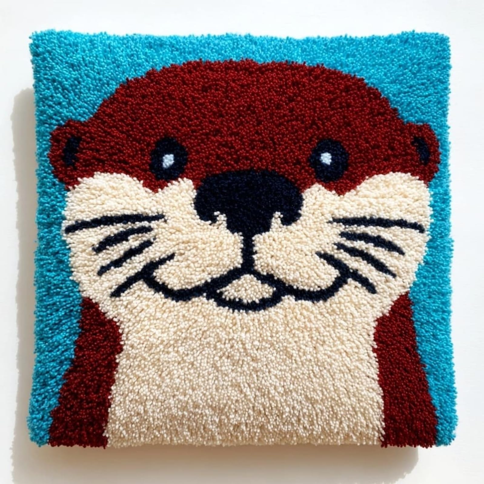 AxiangziK Latch Hook Kits for Adults Beginners 17x17in,Cartoon Otter