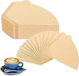 Coffee Filters #4,200 Count Disposable Coffee Filters 8-12 Cup,No Blowout,Unbleached Natural Coffee Filters 4 Cone Paper for Pour Over Coffer Makers/Coffee Dripper Cones