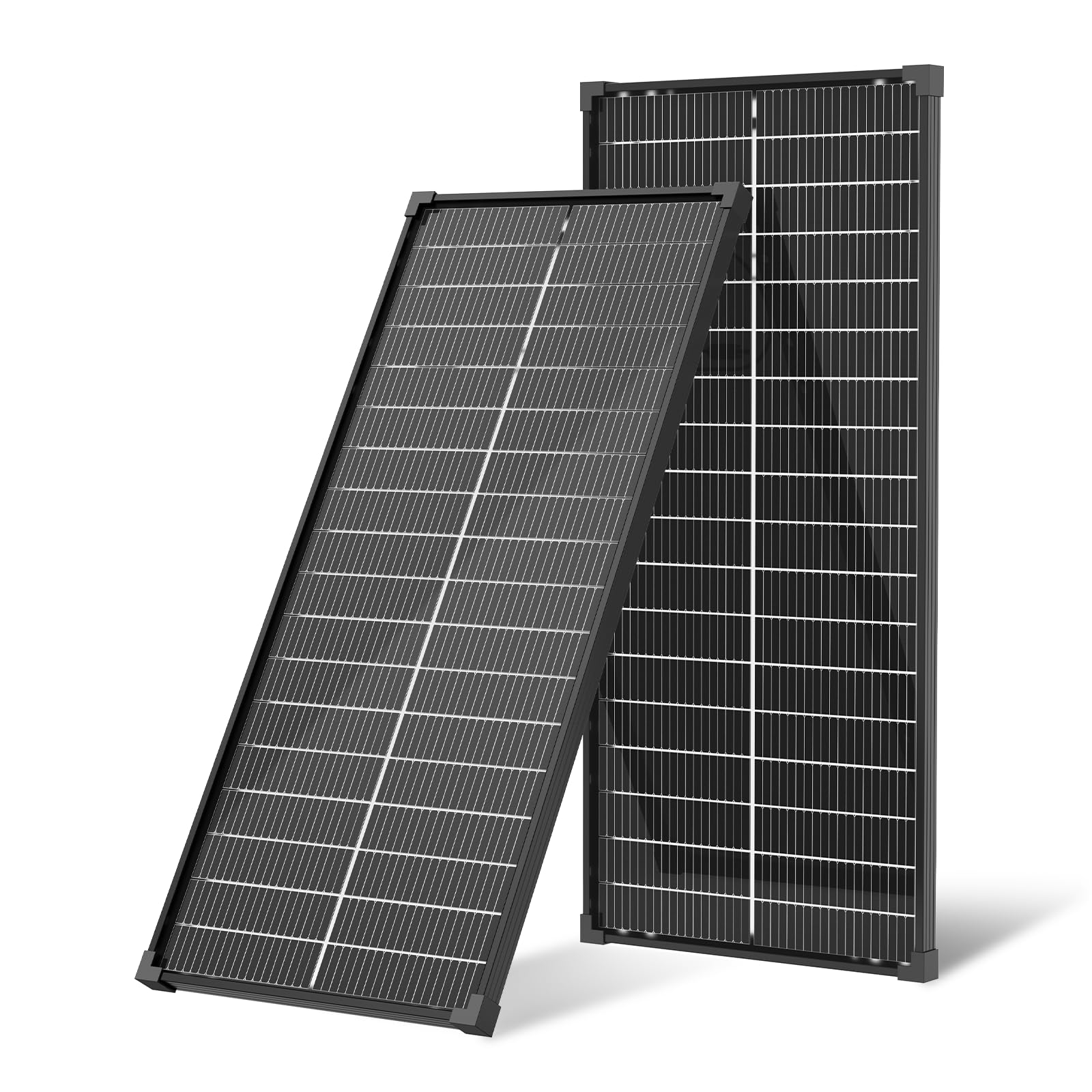 200W(2pcs 100W) Bifacial 12V N-Type 18BB A+ Monocrystalline Solar Panel