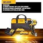 DEWALT 20V MAX XR Brushless Cordless 1/2 in. Drill/Driver Kit with POWERPACK Batteries and Charger (DCD801QQ2)