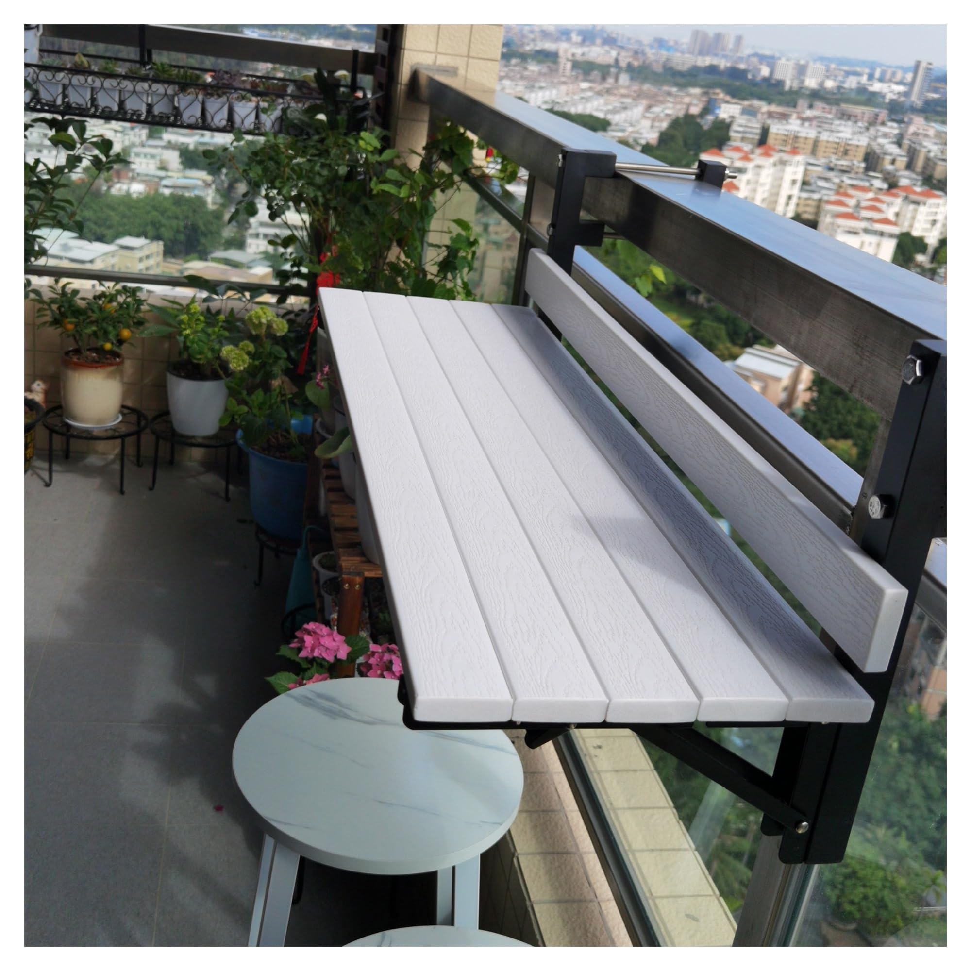 Table de bar pliante d'extérieur pour balcon parfait pour les petits espaces