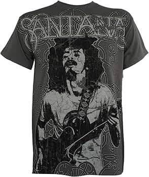 Amazon.com: Santana Mens Vintage Peace T-Shirt S : Clothing