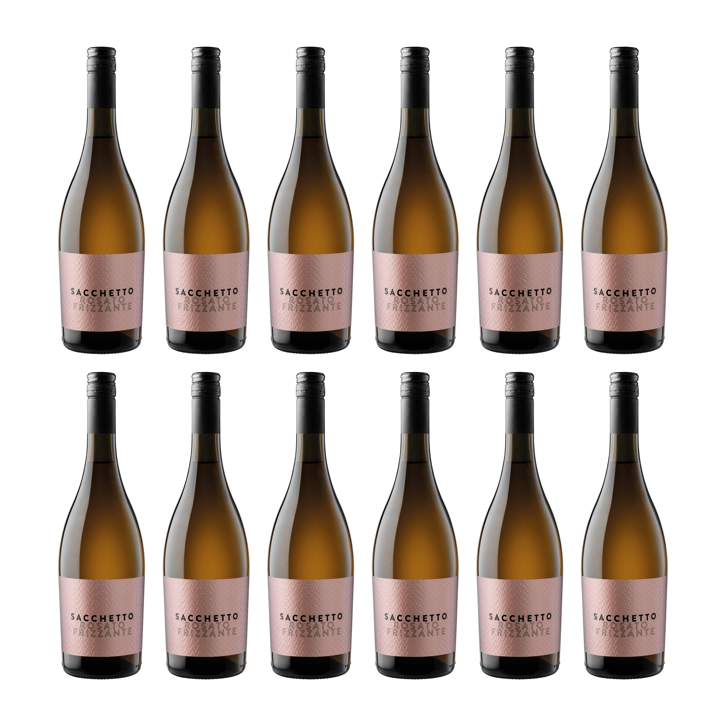 Sacchetto Vino Frizzante Rosato IGT trocken Roséwein Italien inkl. Feinwert E-book (12 x 0.75 l)