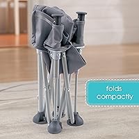 Vista 5 de Summer Infant Pop 'N Sit - Silla elevadora portátil, color gris, asiento elevador para uso en interiores y exteriores, plegado rápido, fácil