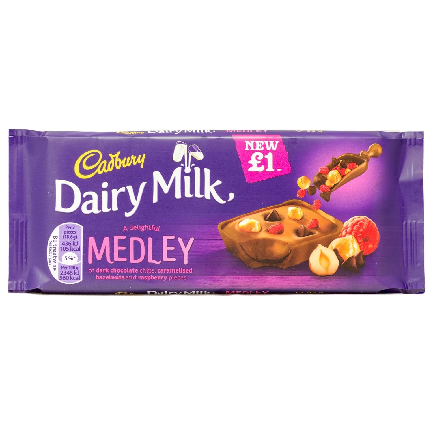 Cadbury Dairy Milk Medley Milk Chocolate with Dark