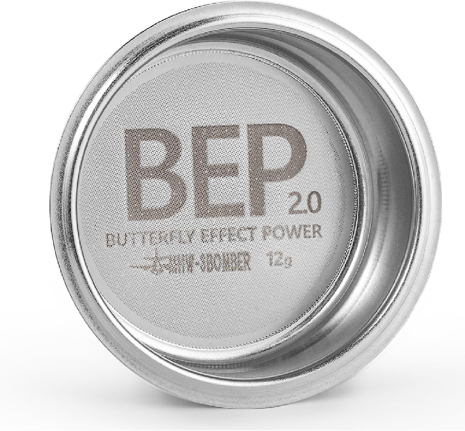 51mm Espresso Filter Basket, 12g Double-layer Stainless Steel High Precision Extraction Portafilter Basket Filter Fits Most 51mm Portafilter/Tamper, Ridged, FB5619-OS