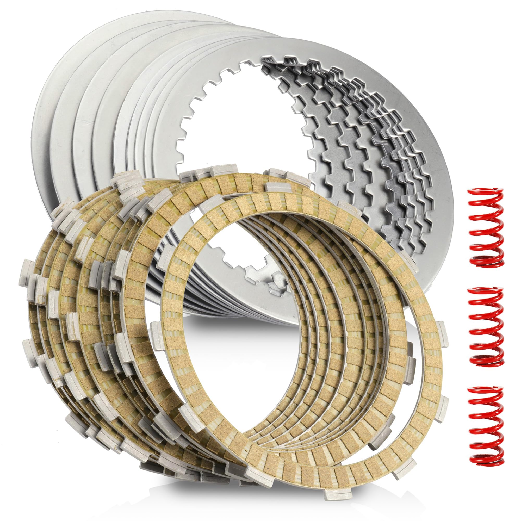 MoKitDora M8 Extra Plate Friction Steel Clutch Kit Compatible with Harley 2018-UP Softail Heritage Slim Fat Bob Boy and 2017-UP Touring Road King Road