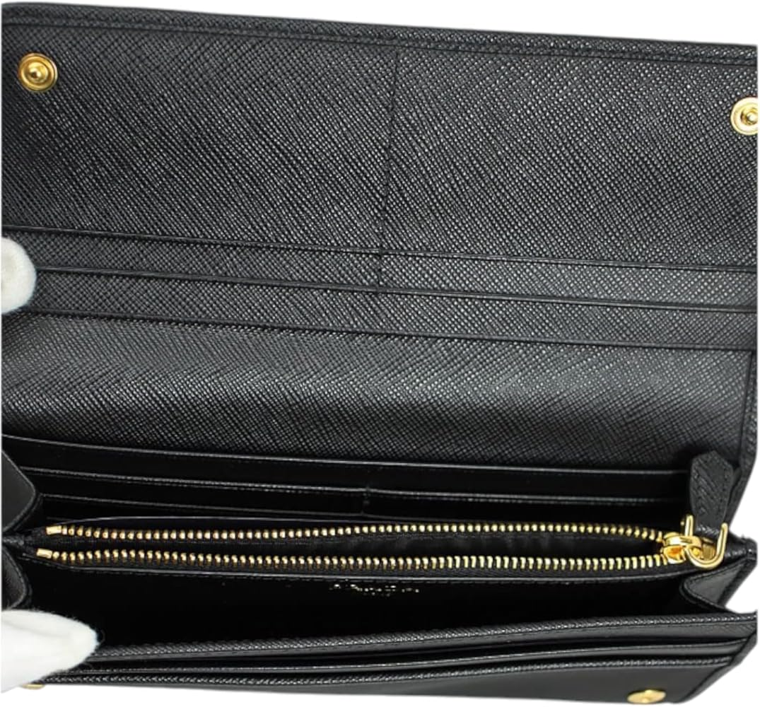 Amazon.com: Prada Nylon Long Flap Wallet with Gold Hardware, Black Amazon.com: Prada Nylon Long Flap Wallet with Gold Hardware, Black