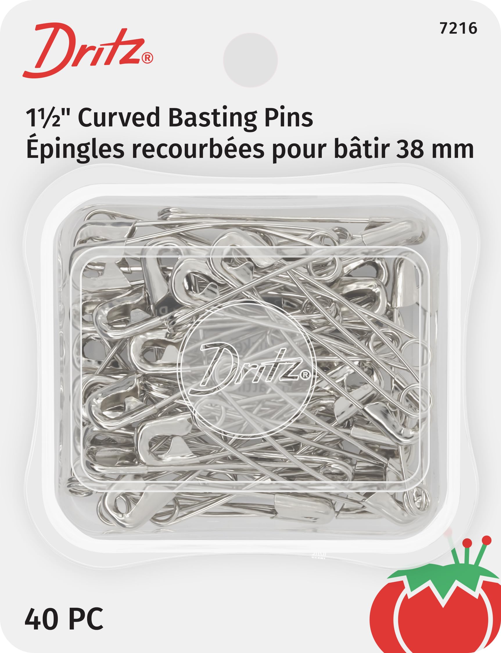 Amazon.com: Dritz 7216 Safety Pins, Curved, Size 2, Nickel (40-Count)