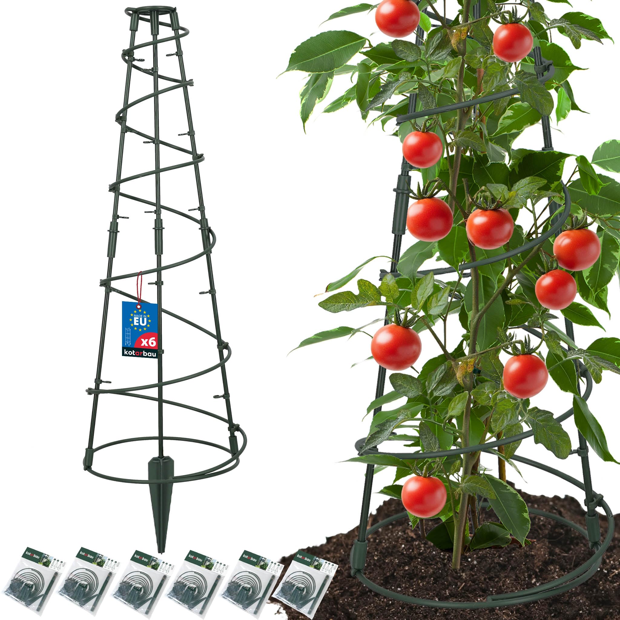 KOTARBAU® Traliccio per Rampicanti da Esterno, Tutori Pomodori Ø 25 cm, PVC