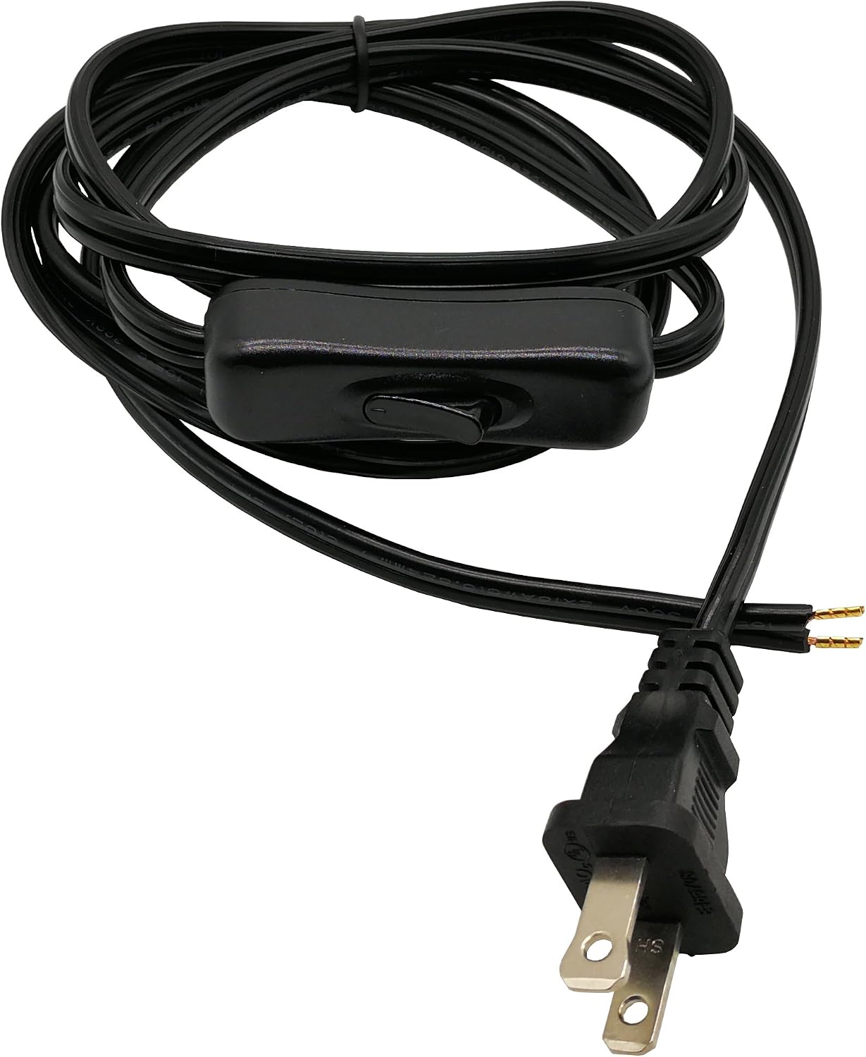 BCQLI Toggle Switch 6 Feet Replacement Lamp Cord, Save Your Lamp, UL Listed