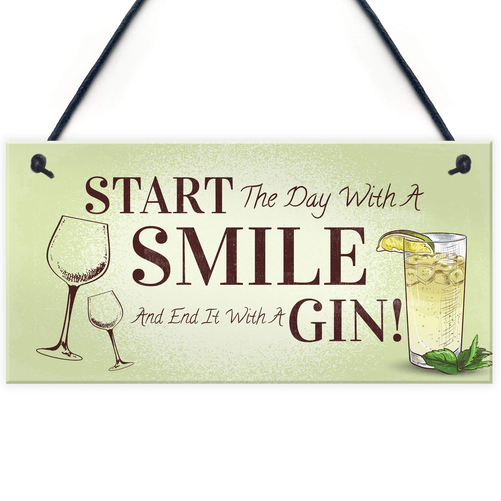 Funny Gin Gift Hanging Kitchen Bar Plaque Gin Lover Gift Alcohol Gift For Friend