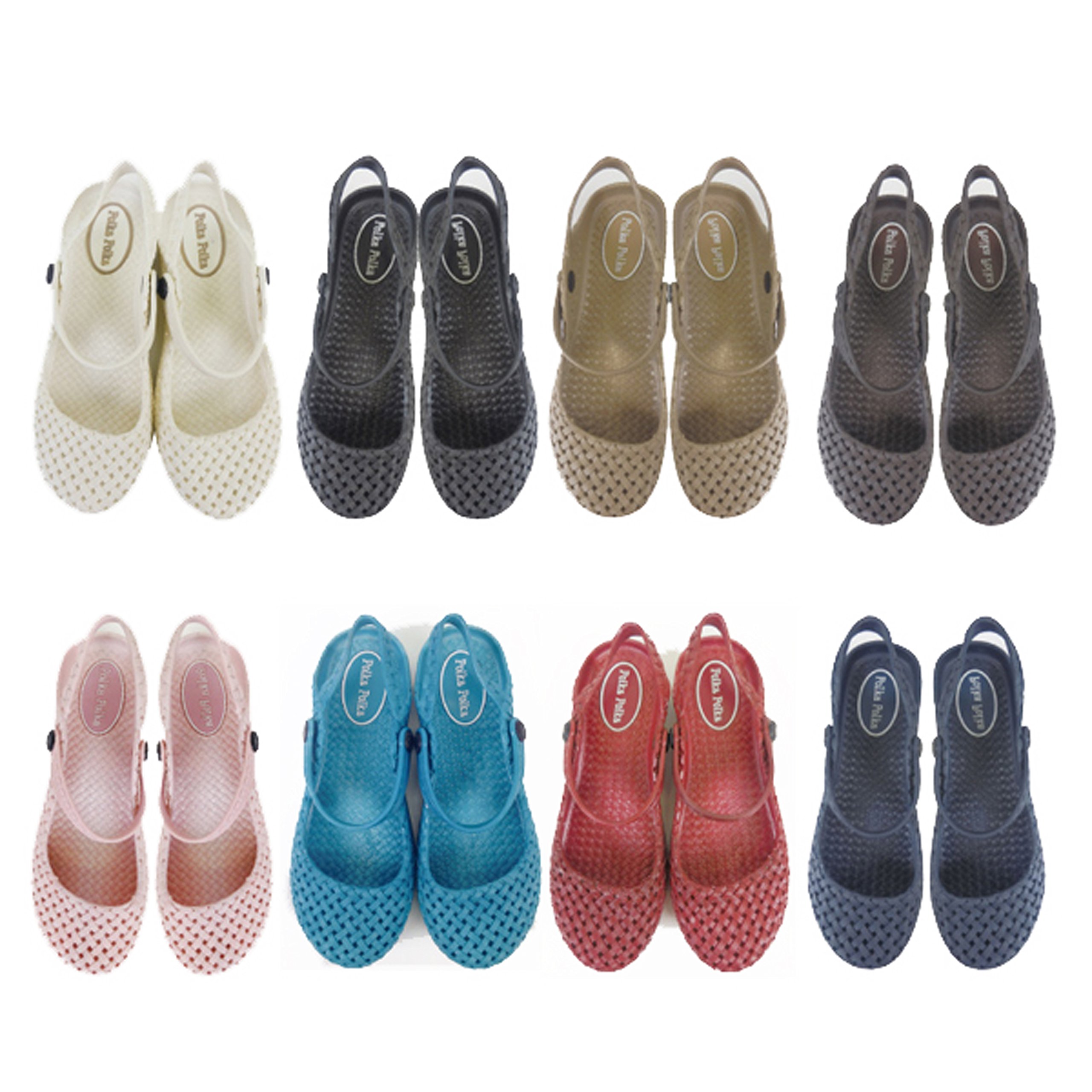 Amazon.co.jp: Polka Polka ラバー サンダル レディース