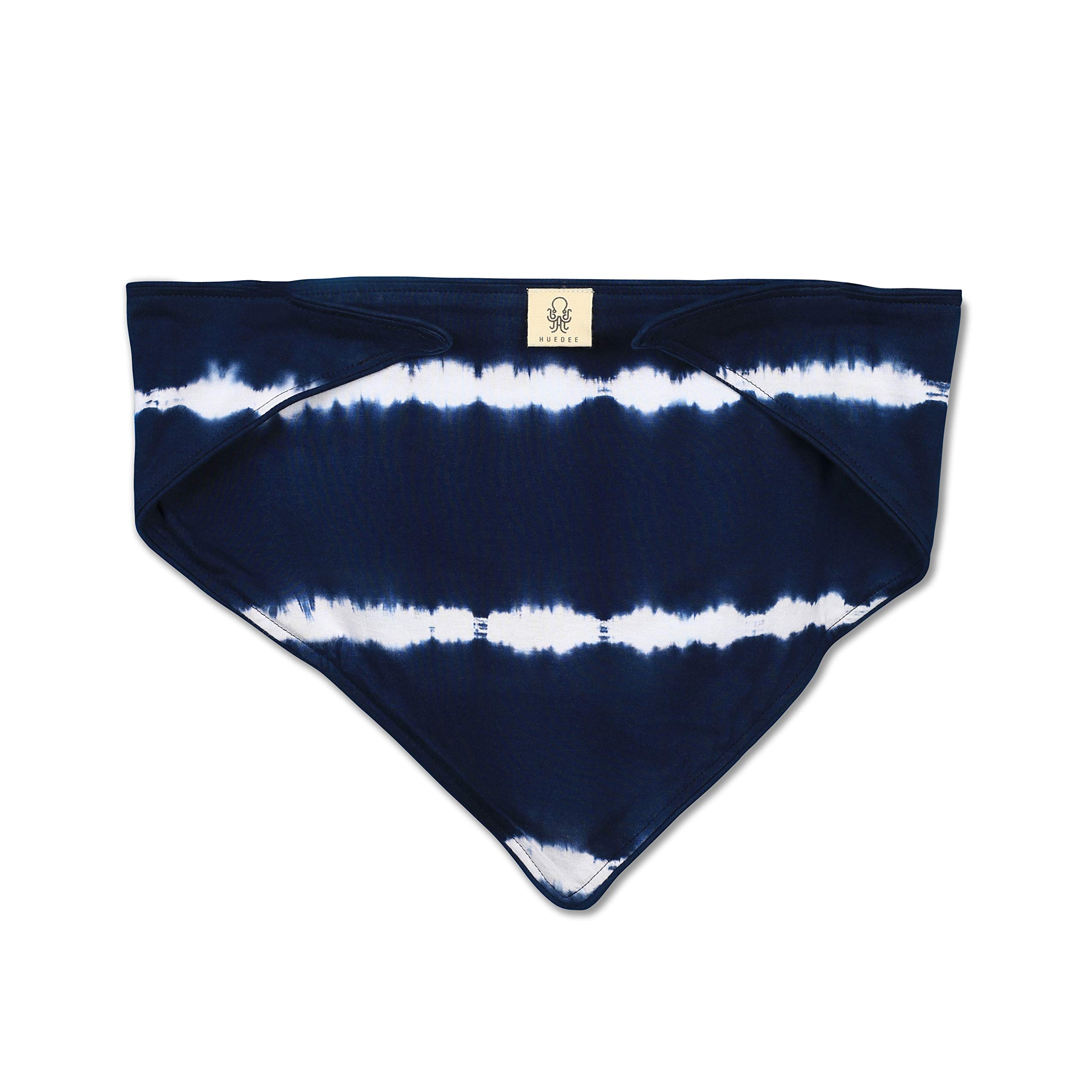 Huedee Dog Scarf 27" Navy Blue Horizontal Stripe