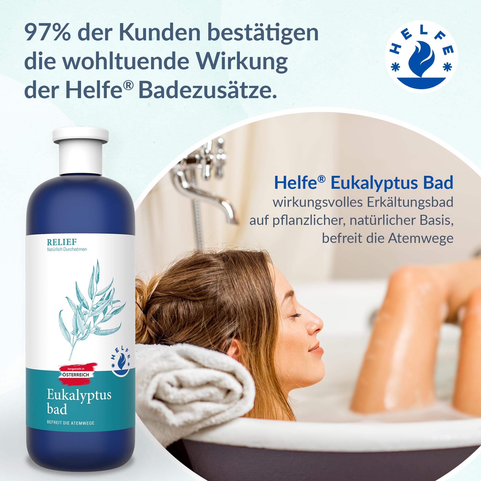 Kąpiel przeciw przeziębieniom (200 ml) – bardzo skuteczna kąpiel eukaliptusowa do łagodzenia objawów kataru – uwalnia drogi oddechowe – receptura farmaceutyczna z Austrii