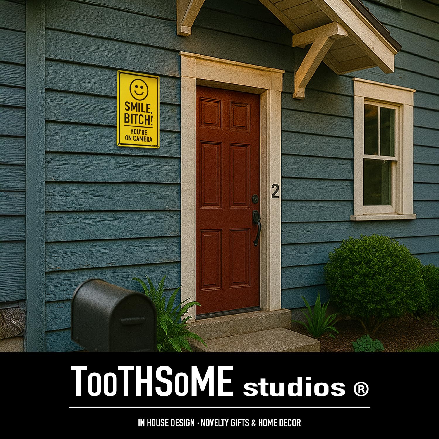 Harrington Signs 8x12 Security Sign – 'Smile You're On Camera' W/ Grommets, Spanish