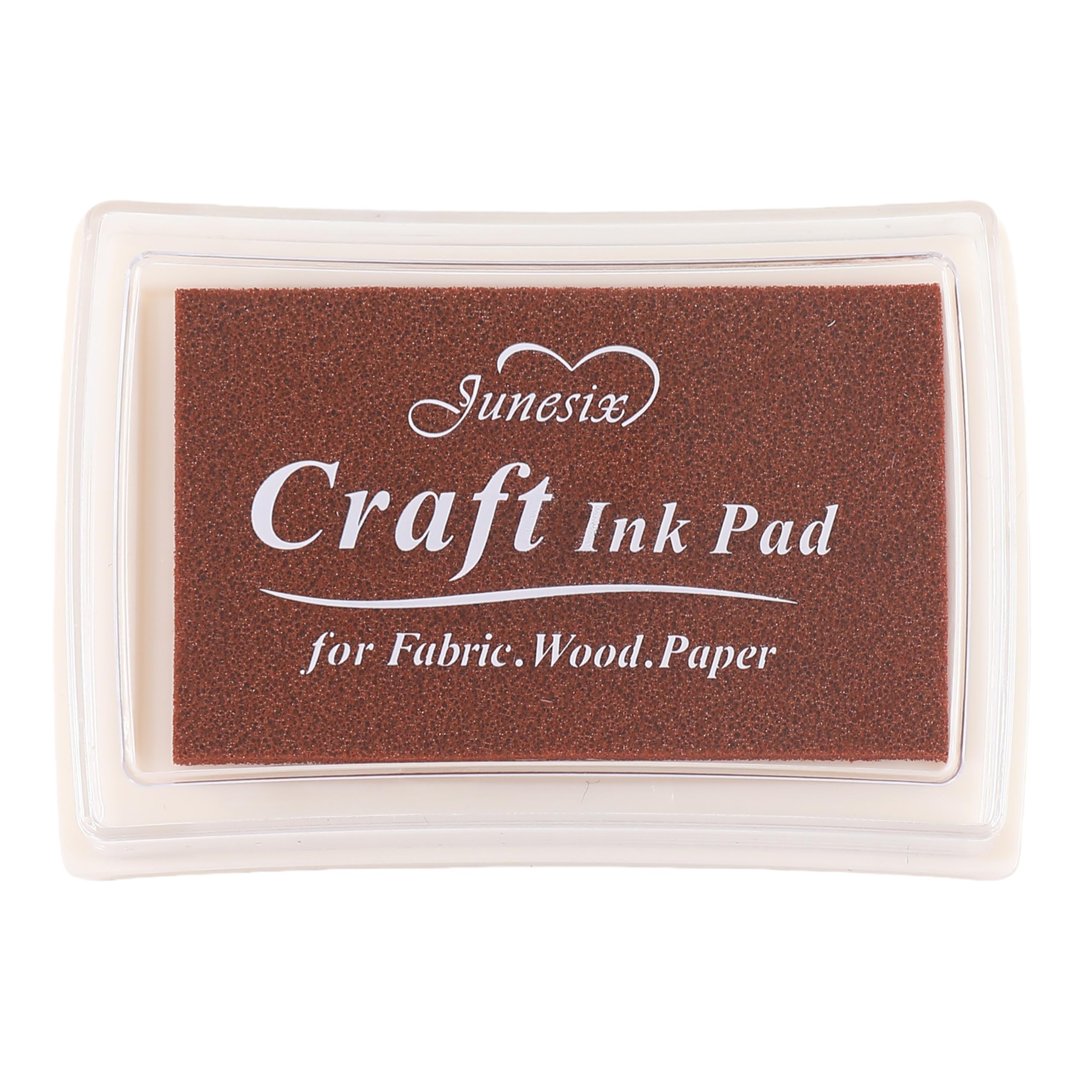 Ypselected Brown Craft Ink Stamp Pad For Paper Wood Fabric 15 Colors Available For Rubber Stamps (Brown)