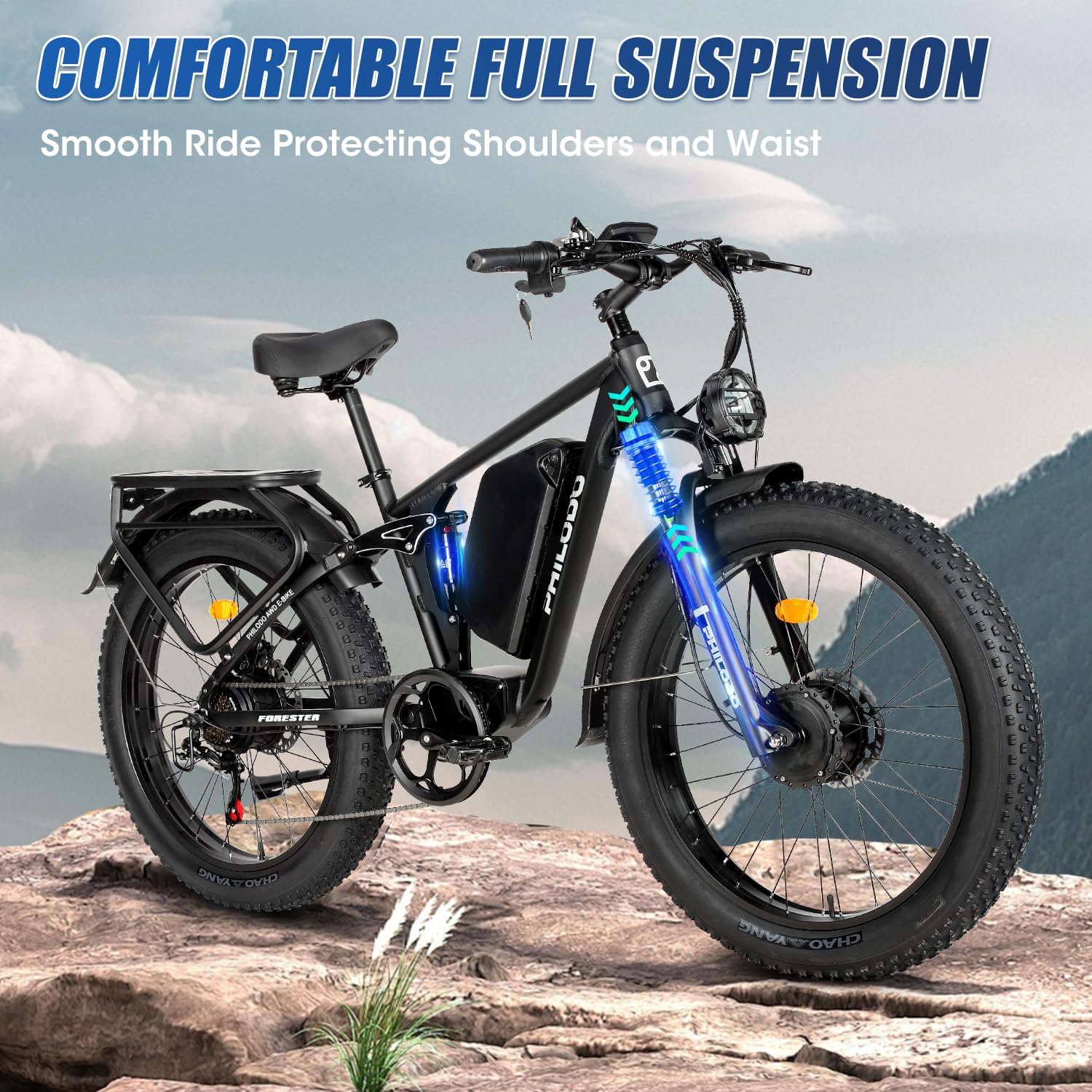 Amazon.com : PHILODO Electric Bike for Adults, 5000W Peak Dual 