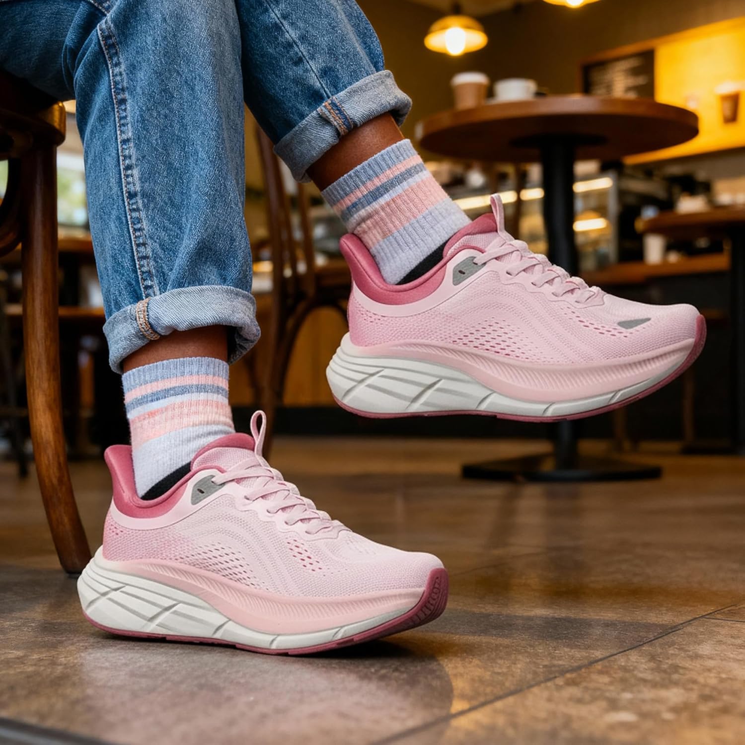 NORTIV 8 Women's Slip On Walking Shoes Cushioning Hands Free Non-Slip Breathable Comfortable Workout Running Tennis Gym Athletic ActiveBreeze Fashion Sneakers - Image 2