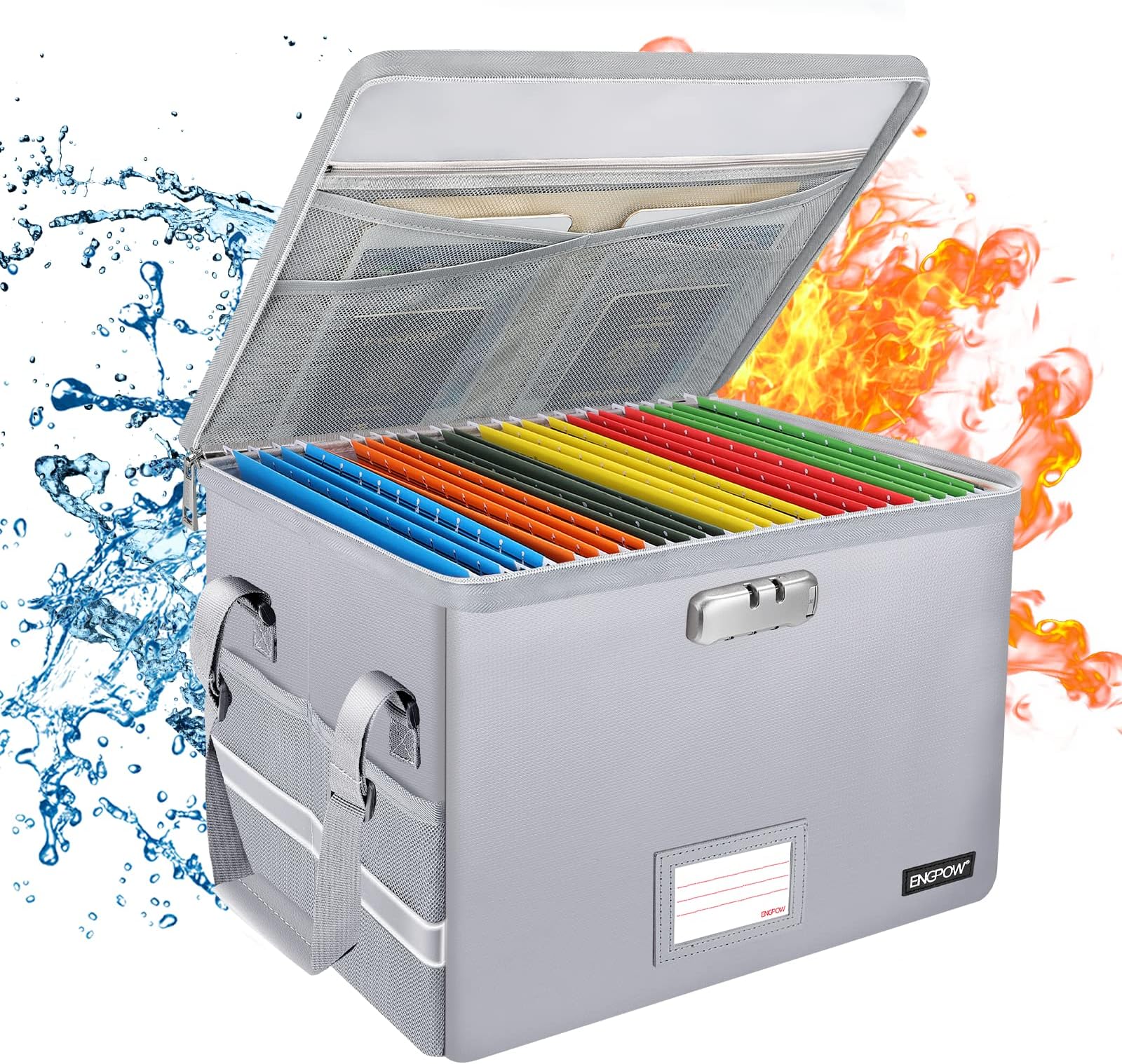 Fireproof file box Silver